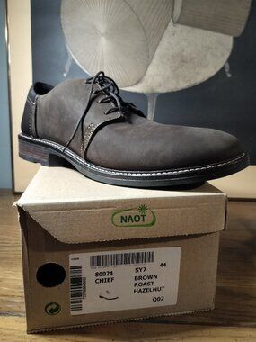 NEW Naot Chief Oily Brown/French Roast Size EU 44/US 11